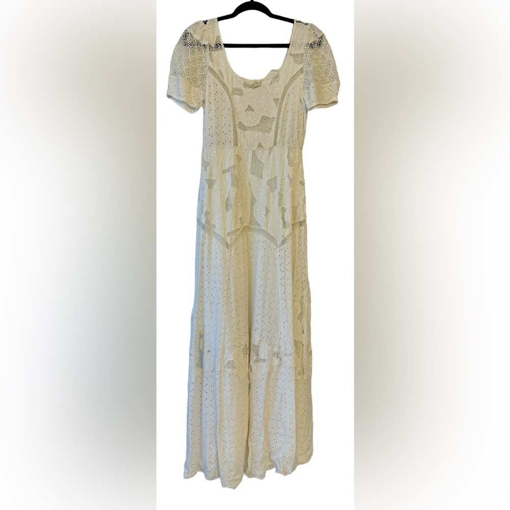 NWT- LoveShackFancy - Nella Maxi Dress - True White Size: 6